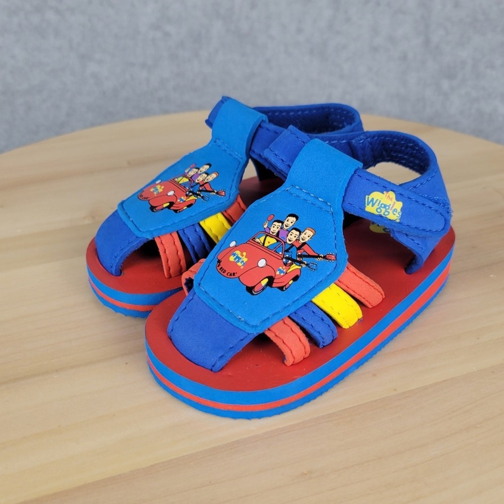 Vintage Baby‎ Sandals The Wiggles Size 4 Prewalker Sesame St. EVA 2003